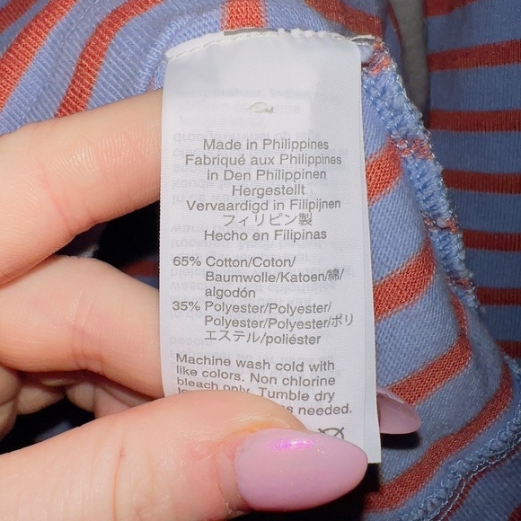 Madewell K4434 Shirred Sleeve Sailor Top size XS - Picture 7 of 9